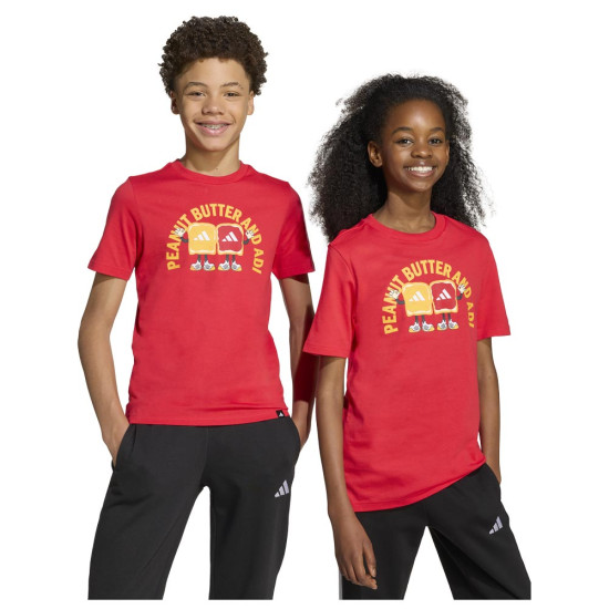 Adidas Παιδική κοντομάνικη μπλούζα Street Sports Food Graphic Tee